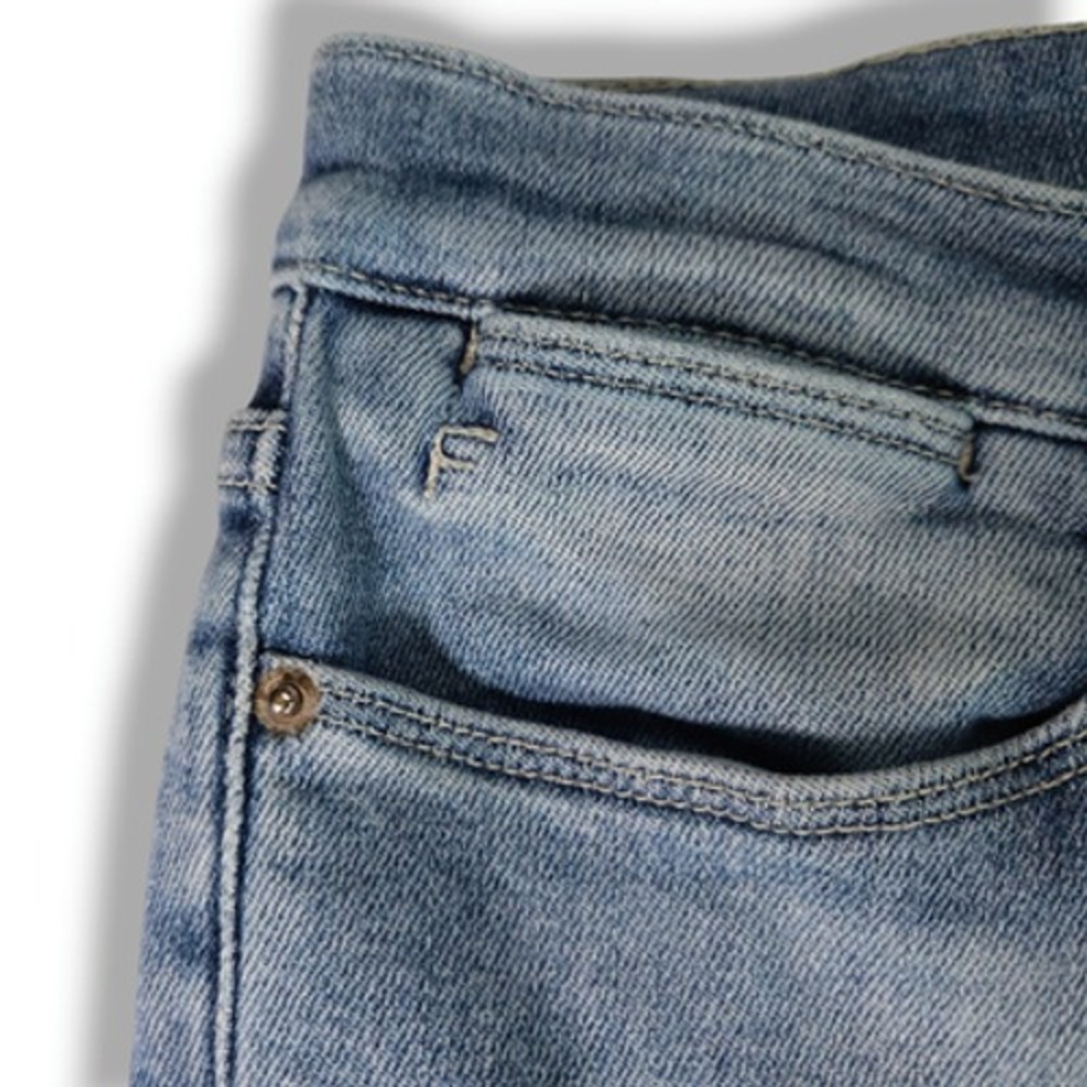 Frame Le High Skinny Jeans Paltrow Mid Rise Crop Raw Hem Light Wash 26x27 - Picture 4 of 9